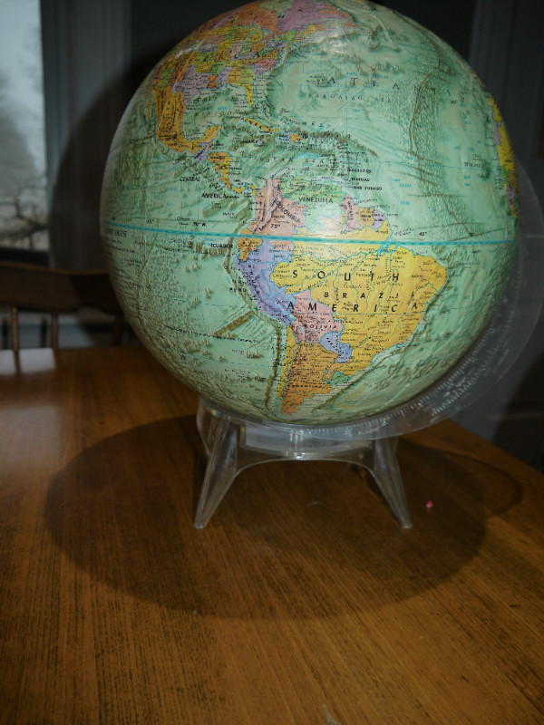 Vintage Readers Digest Globe ..Lucite stand in Arts & Collectibles in Norfolk County - Image 2