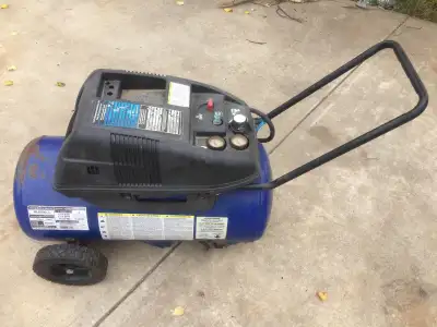 BIG old compressor for $29. LOTS of tools here, View more