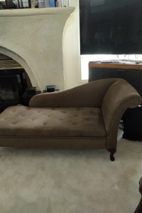 Suede Chaise lounger