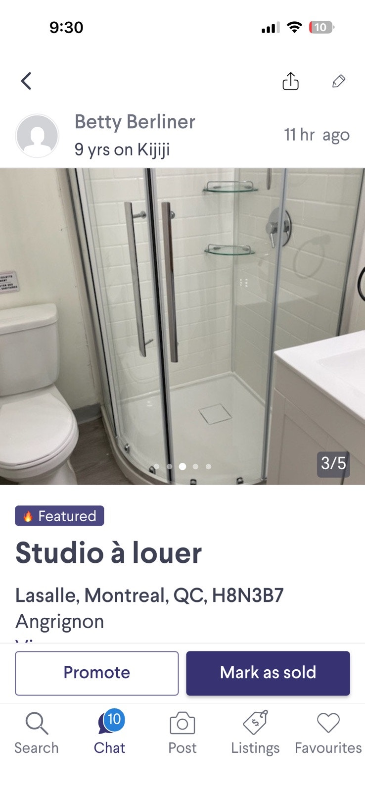 studio  à louer avec tout inclus et le premier moins gratuit — photo 3