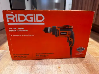 NEW RIDGID 8 Amp 3/8 in. Corded Drill/Driver Model # R70011, View more