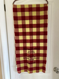 Acne studios check wool scarf 