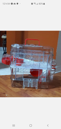 Cage hamster à 2 étages