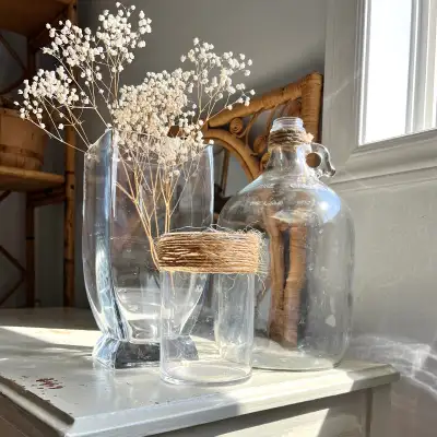 3) Vases Vintage FREE Basket Flowers  Flowers and basket FREE, View more