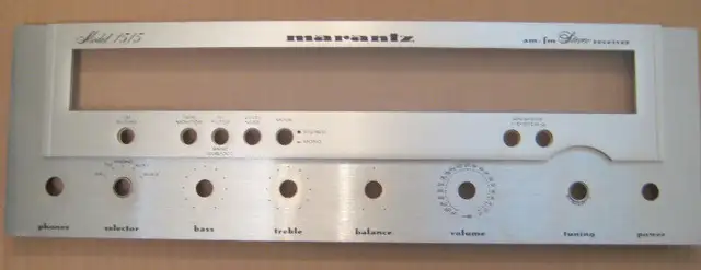 Marantz 1515 Receiver Faceplate In Very Good Condition in Stereo Systems & Home Theatre in Mississauga / Peel Region - Image 2