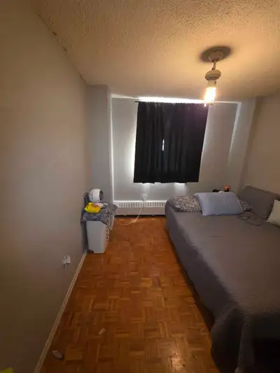 This unfurnished bedroom is available for rent and offers a clean, quiet space perfect for a single...