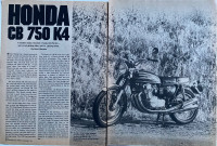 1975 Honda SOHC CB750K4 Multipage Original Article 