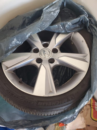 Original Acura rims set with summer tire mounted