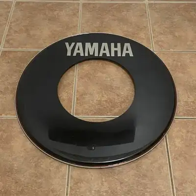 24” Yamaha 80s Original Ported Logo Bass Drum Head // drums drum, View more