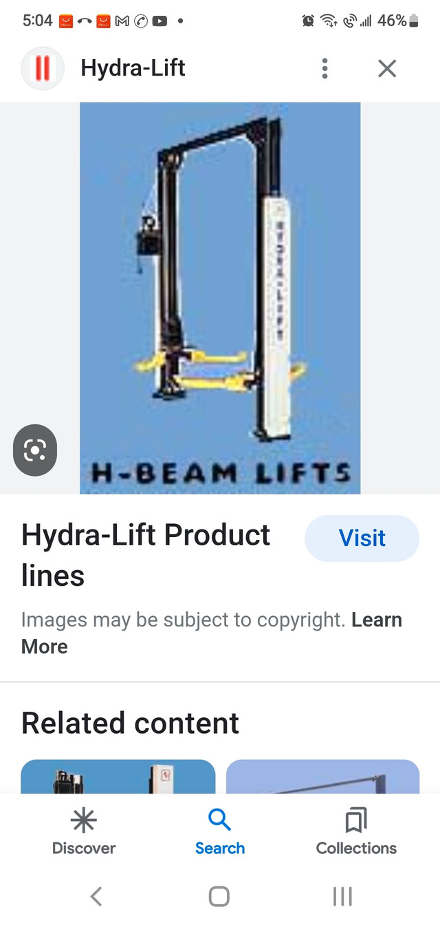 US made hydralift Automotive hoist in Power Tools in Dartmouth