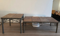 Wrought Iron Coffee Table - Set of 2