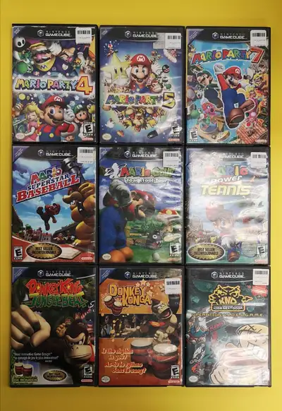 - Donkey Kong, Jungle Beat - 40 $ - Donkey Konga - 25 $ - KND Kids Nexr Door, Op. Videogame - 40 $ M...