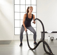 Amazon Basics Battle Exercise Training Rope - 50 Foot Lengths, 1
