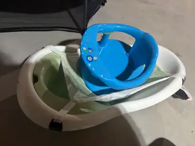 Baby to infant bath time! + Rocker, View more