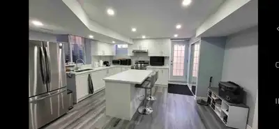 Room for rent with private bathroom. Sixth line /Dundas . Available Dec 15. Proof of income required...