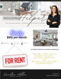 Hire a Housing Search Expert - Able to Assist 10 Clients Monthly