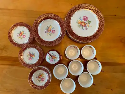 Service de vaisselle classique American Limoges – Triumph – Or 2, View more