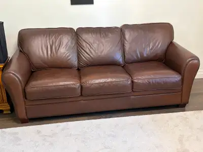 Leather 3-Seater Sofa, View more
