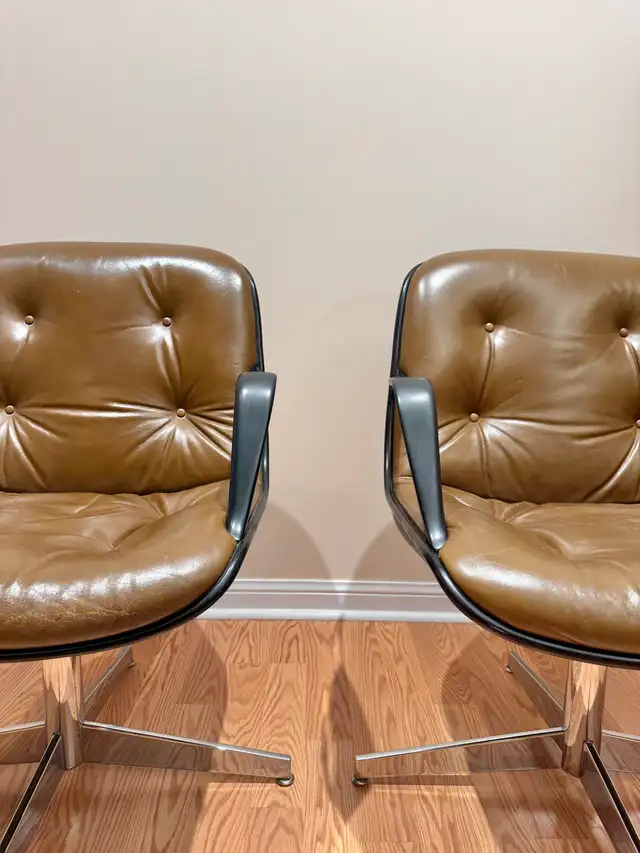 Mid Century Swivel Chrome Chairs62864365638018123