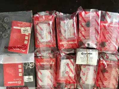 Brembo master cylinder rebuild kit bore sizes 11mm 12mm 13mm 15mm dust seal plungers floating rotor...