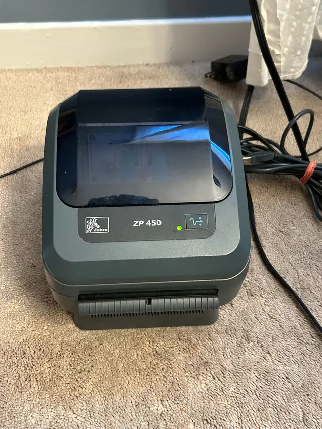 Zebra ZP450 Thermal Label Printer 4" Wide Shipping Label Printe in Printers, Scanners & Fax in Oshawa / Durham Region - Image 2