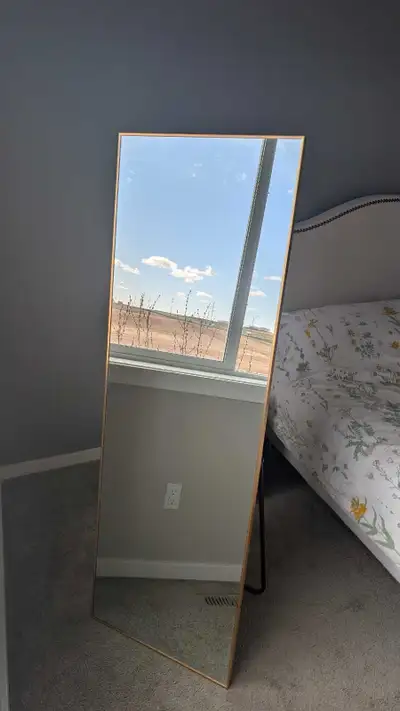Full-length mirror standing or wall mounted, View more
