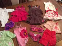 Lot de vêtements d’ete Fille 9 mois à 2 ans baby girl clothing