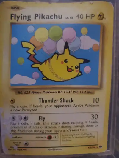 Pokemon Card Flying Pikachu - $10, View more