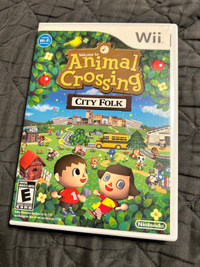 Animal Crossing City Folk for Nintendo Wii. Complete