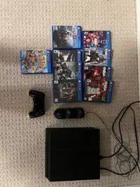 PlayStation 4 500 GB w/ controller, charger and games 