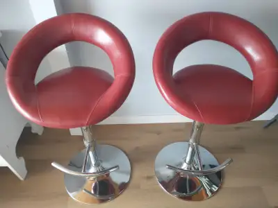Set of 2 swivel bar stools, View more