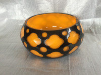 Bohemian Art Nouveau Glass Bowl Carl Schappel, 1913-1916