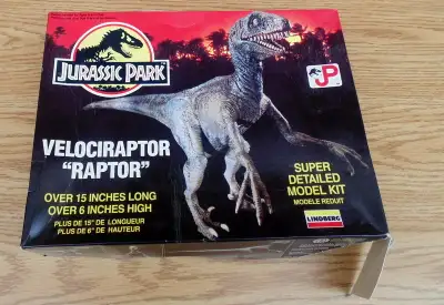 Jurassic Park Velociraptor “Raptor” Dinosaur Plastic Model, View more