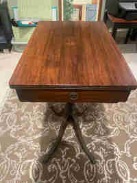 Solid wood antique side table 