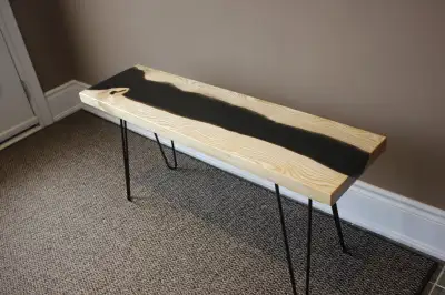 Epoxy resin river table, View more