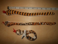 snake plush hair tie 3 pcs