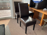 Set of 6 Brown Chairs