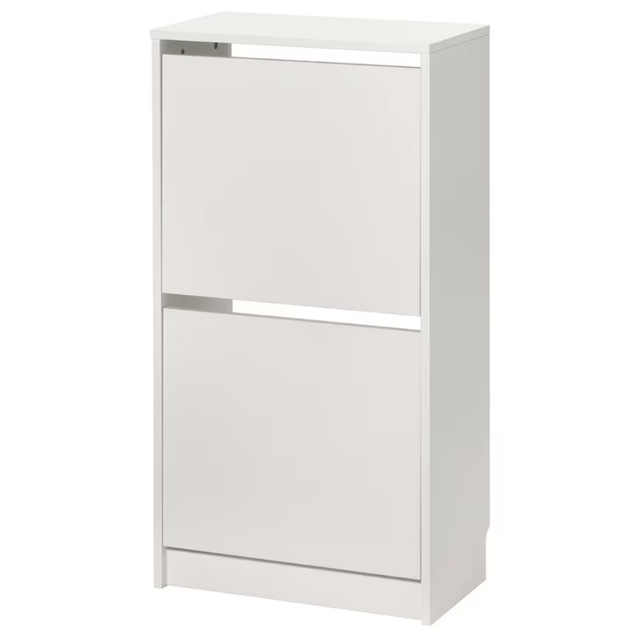 FREE IKEA BISSA Shoe cabinet with 2 compartments  49x28x93 cm in Bookcases & Shelving Units in Winnipeg - Image 2