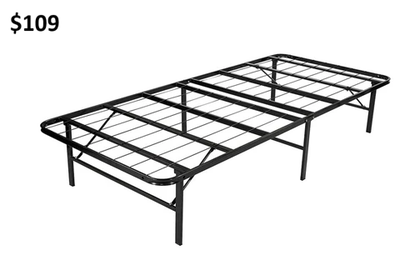 BLACK MATTRESS PLATFORM IN METAL, View more