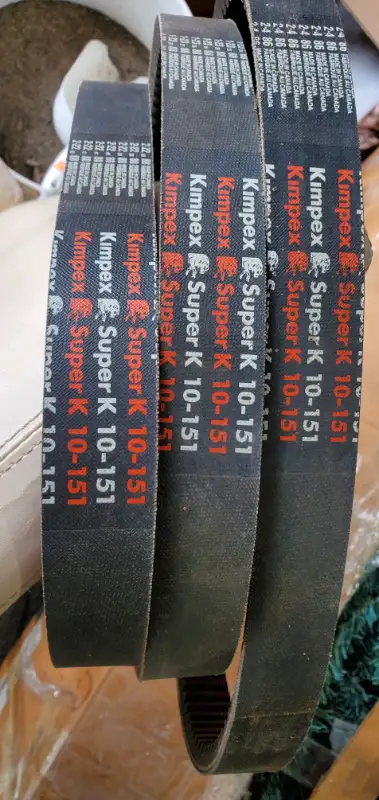 For Sale, $30 each. Kimpex Super K Drive Belt 10-151 (Polaris 3211046) Sleds this belt is used on: 1...