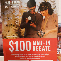 Fuji Fujifilm Rebate $100 on $499+