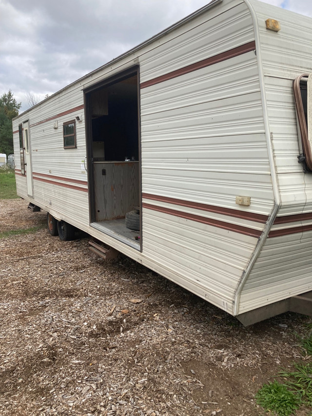 34’ camper trailer storage trailer farm  office restore  in Park Models in Barrie