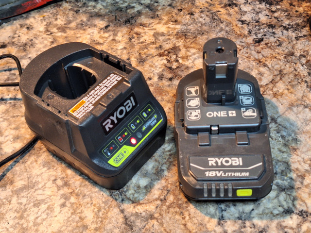 Ryobi 18v Battery and Charger in Power Tools in Hamilton