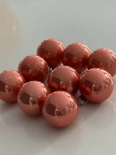 vintage pink Christmas tree ornaments, View more