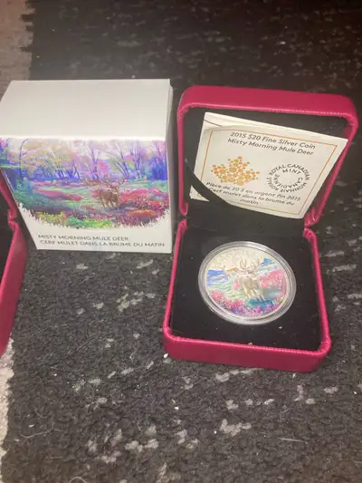 Lot of 5 Silver colourized rounds, View more