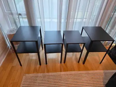 Like new condition, carefully assembled and lightly used. No scratches, stains, or dents. They sit f...