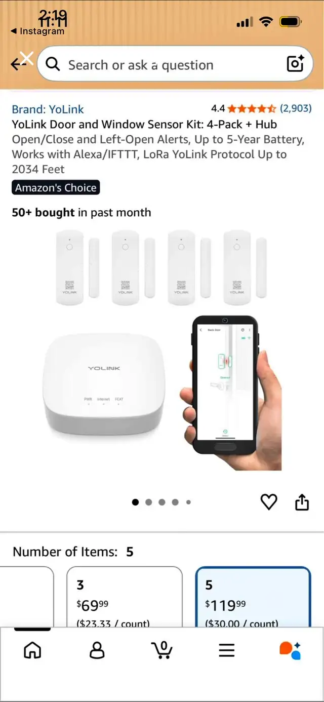 YoLink Door and Window Sensor Kit