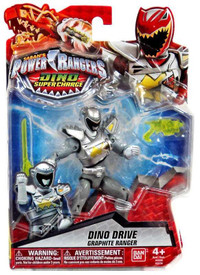 Power Rangers Dino Super Charge Dino Drive Graphite Ranger