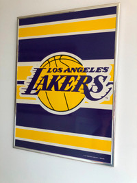 Los Angeles Lakers Wall Decor NBA Metal Litho Board 19.5x14.5 PK