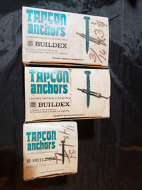 Boxes of Tapcon Hex Head Concrete Anchors